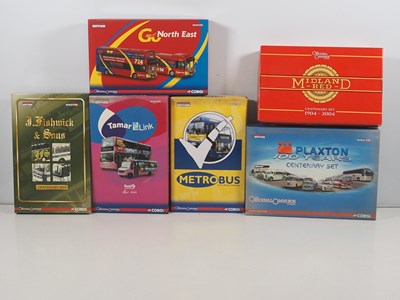 Lot 617 - A group of CORGI 1:76 scale diecast bus gift...