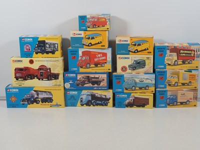 Lot 618 - A group of CORGI 1:50 scale diecast vans and...