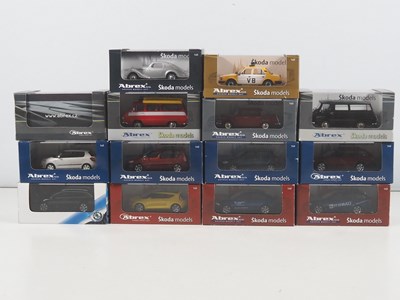 Lot 635 - A group of ABREX 1:43 scale diecast Skoda cars...