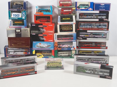 Lot 691 - A group of CORGI OOC 1:76 scale diecast buses,...
