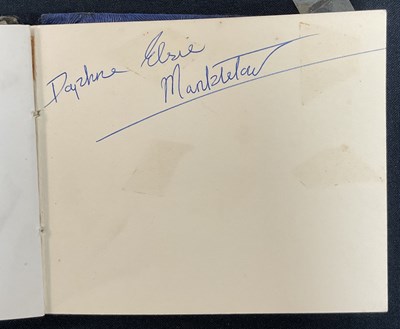 Lot 17 - An Autograph book containing the signatures of...