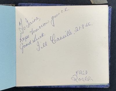 Lot 17 - An Autograph book containing the signatures of...