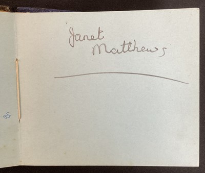 Lot 17 - An Autograph book containing the signatures of...