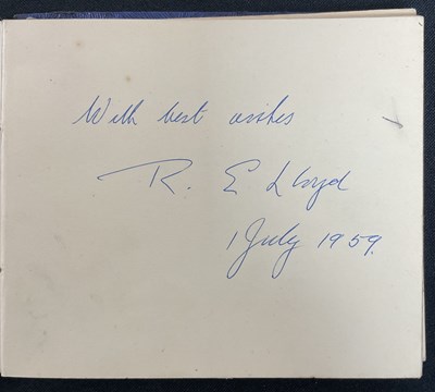 Lot 17 - An Autograph book containing the signatures of...