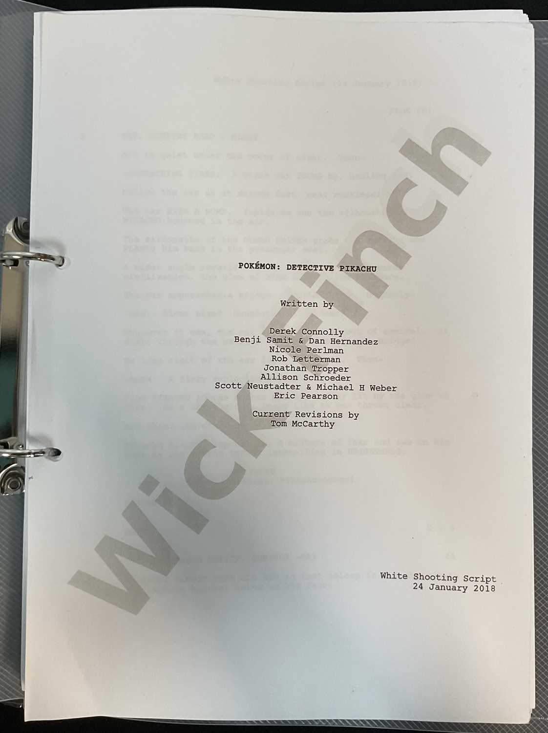 Lot 34 - POKÉMON DETECTIVE PIKACHU (2019) A production...
