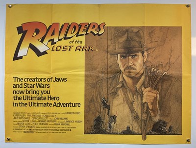 Lot 223 - RAIDERS OF THE LOST ARK (1981) UK Quad film...