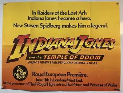 Lot 194 - INDIANA JONES AND THE TEMPLE OF DOOM (1984) UK...