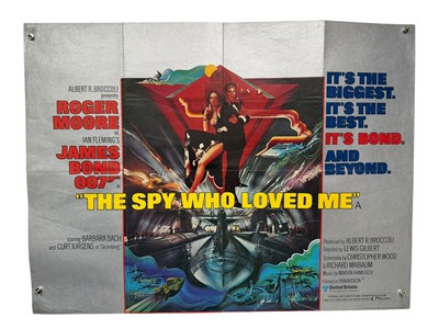 Lot 468 - THE SPY WHO LOVED ME (1977) UK Quad film...