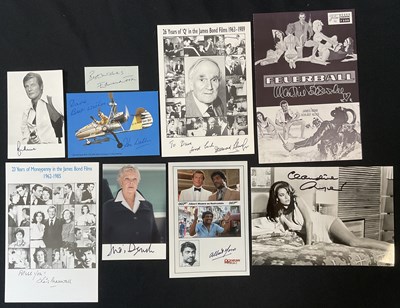 Lot 527 - JAMES BOND AUTOGRAPHS - A mixed selection of...
