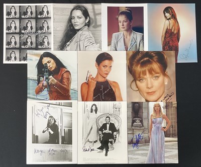 Lot 522 - JAMES BOND AUTOGRAPHS - A selection of 10 Bond-...