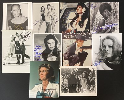 Lot 524 - JAMES BOND AUTOGRAPHS - A selection of 10 Bond-...