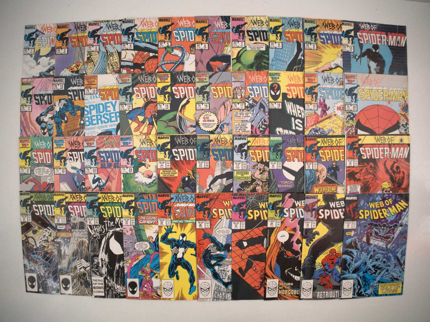 Lot 31 - WEB OF SPIDER-MAN #1 to 40 (40 in Lot) -...