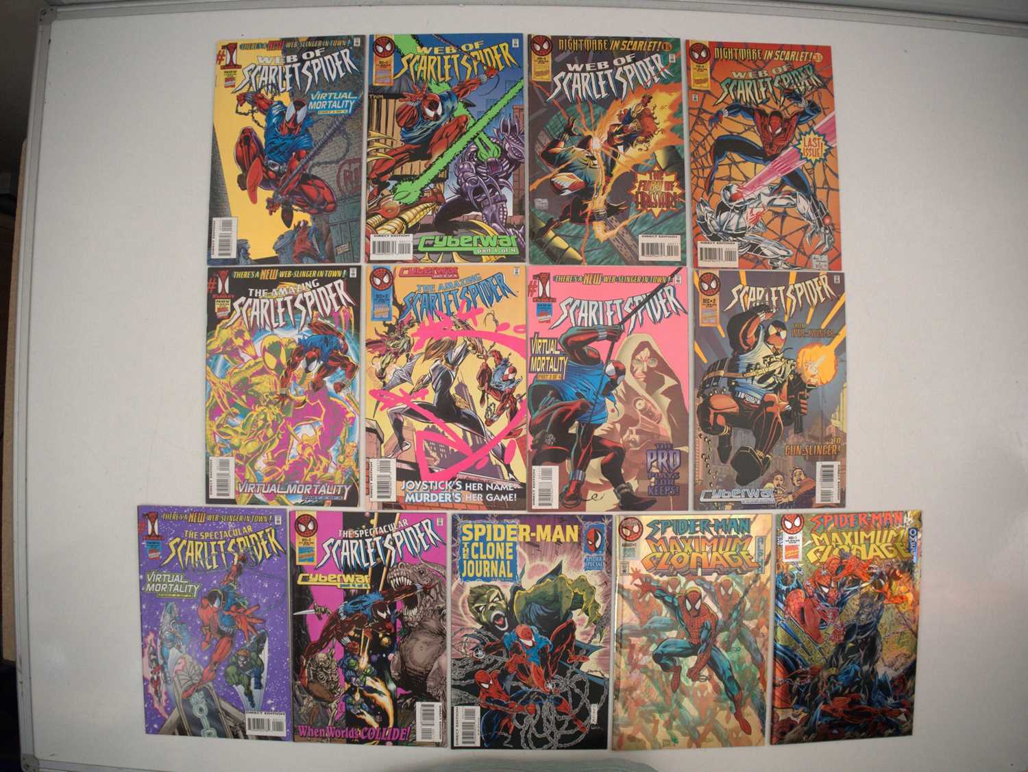 Lot 33 - SCARLET SPIDER LOT (13 in Lot) - Includes WEB...