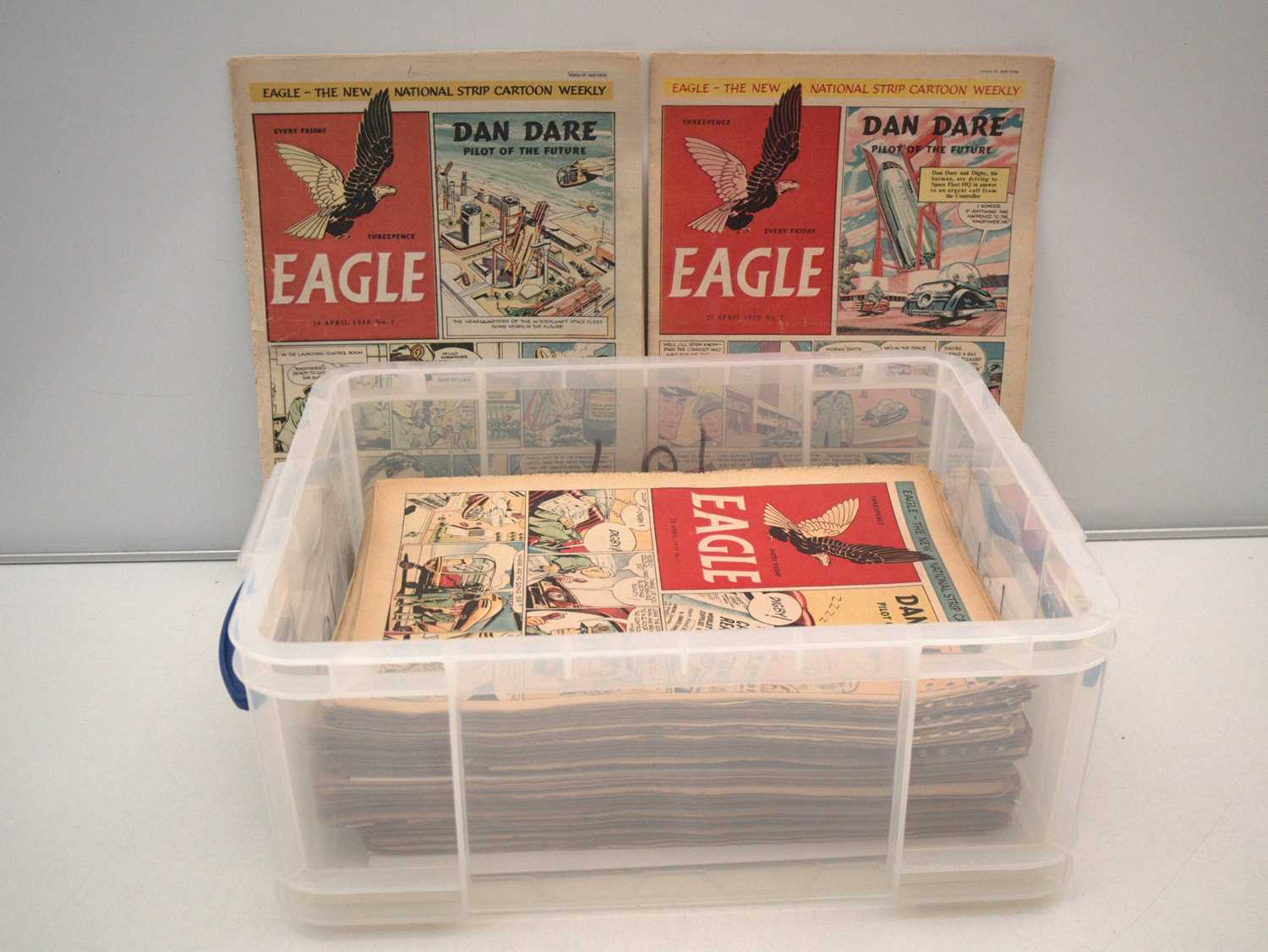 Lot 35 - EAGLE VOLUME 1 #1 to 52 + VOL. 2 #1 to 52 +...