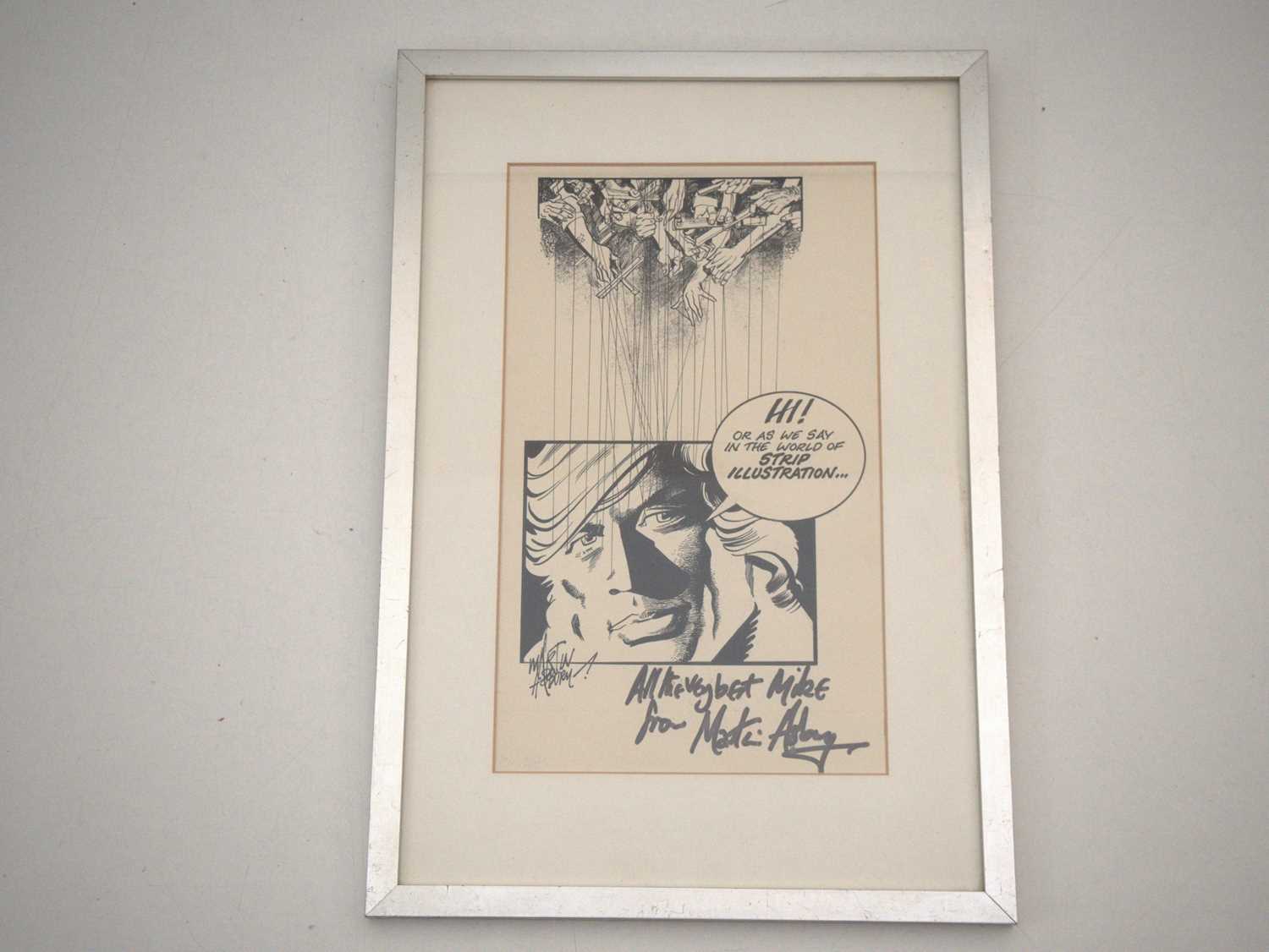 Lot 44 - ORIGINAL GARTH SKETCH - SIGNED AND DEDICATED...