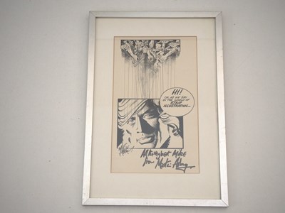 Lot 44 - ORIGINAL GARTH SKETCH - SIGNED AND DEDICATED...