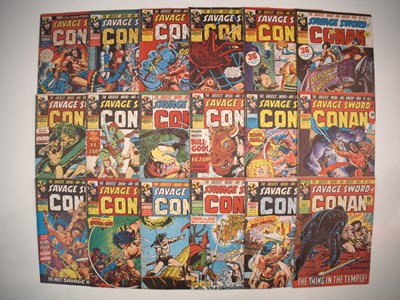 Lot 55 - SAVAGE SWORD OF CONAN #1 to 18 (18 in Lot) -...