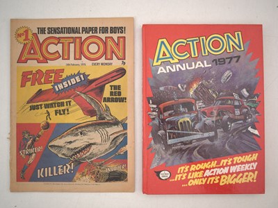 Lot 71 - ACTION #1 + ACTION ANNUAL 1977 (2 in Lot) -...