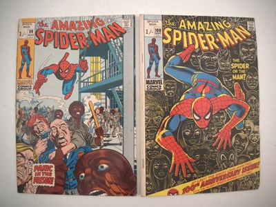 Lot 121 - AMAZING SPIDER-MAN #99 & 100 (2 in Lot) -...