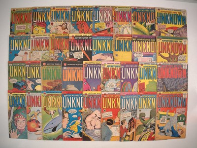 Lot 194 - ADVENTURES INTO THE UNKNOWN #65, 81-84, 86, 89-...