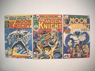 Lot 220 - MARVEL SPOTLIGHT #28 & 29 + MOON KNIGHT #1 (3...