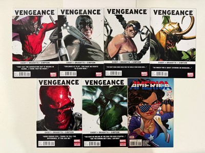 Lot 395 - VENGEANCE #1 to 6 + AMERICA #1(7 in Lot) -...