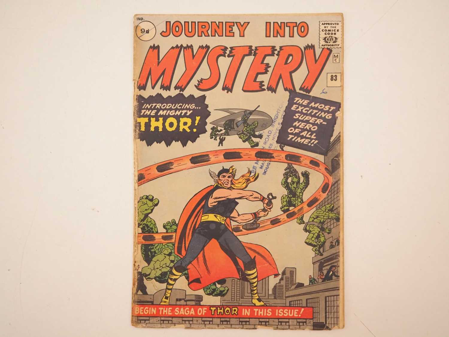 Lot 465 - JOURNEY INTO MYSTERY #83 (1962 - MARVEL - UK...