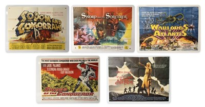 Lot 101 - A small group of UK Quad film posters for...