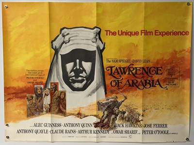 Lot 154 - LAWRENCE OF ARABIA (1962) UK Quad film poster...