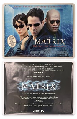 Lot 289 - THE MATRIX (1999) A UK Quad reviews style...