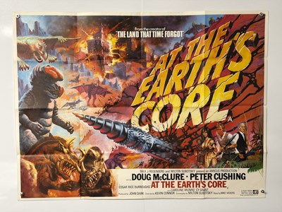 Lot 307 - AT THE EARTHS CORE (1976) UK Quad film poster,...