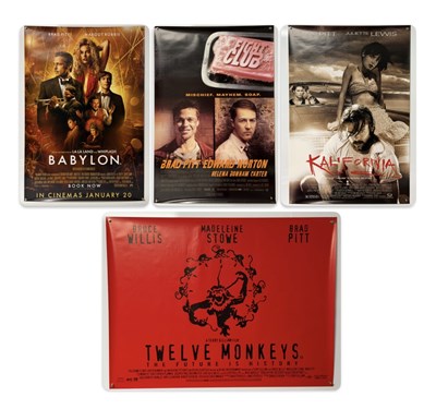 Lot 320 - A group of film posters for Brad Pitt movies...