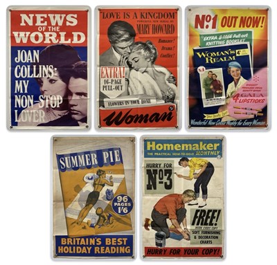 Lot 69 - A selection of news Kiosk advertising posters...
