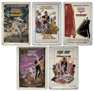 Lot 479 - A group of film posters for JAMES BOND movies...