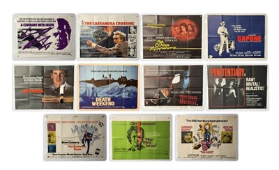 Lot 323 - A group of UK Quad crime / thriller film...