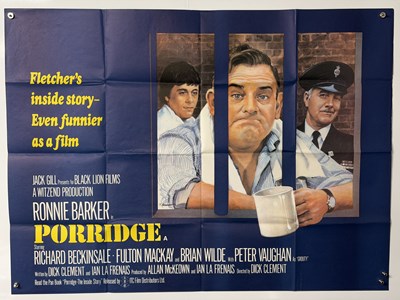 Lot 58 - PORRIDGE (1979) UK Quad film poster, prison...