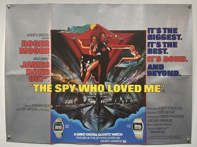 Lot 469 - THE SPY WHO LOVED ME (1977) UK Quad, Seiko...