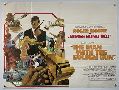 Lot 464 - THE MAN WITH THE GOLDEN GUN (1974) UK Quad...