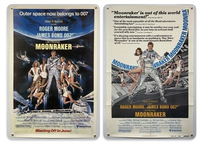 Lot 471 - MOONRAKER (1979) A pair of US one sheets,...