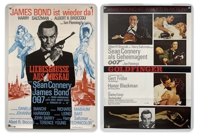 Lot 448 - A pair of German A1 film posters for James...
