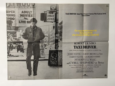 Lot 326 - TAXI DRIVER (1976) UK Quad film poster,...