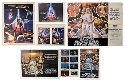 Lot 295 - TRON (1982) US half-sheet, UK front of house...