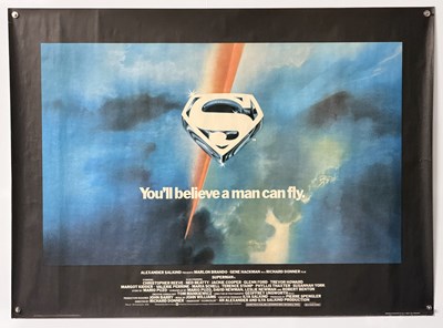 Lot 127 - SUPERMAN (1978) UK Quad film poster, teaser...