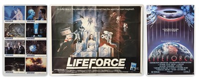 Lot 434 - LIFEFORCE / SPACE VAMPIRES (1985) UK Quad film...