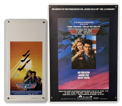 Lot 206 - TOP GUN (1985) German A1 and Italian locandina...