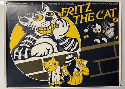 Lot 170 - FRITZ THE CAT (1974) UK Quad film poster with...