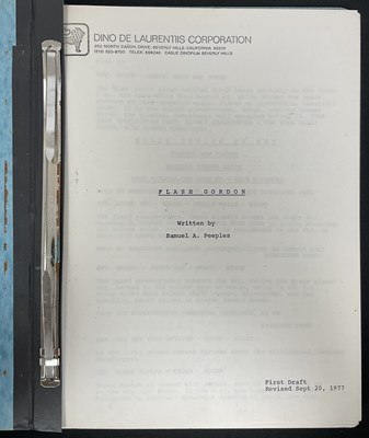 Lot 306 - FLASH GORDON (1980) A first draft, revised...