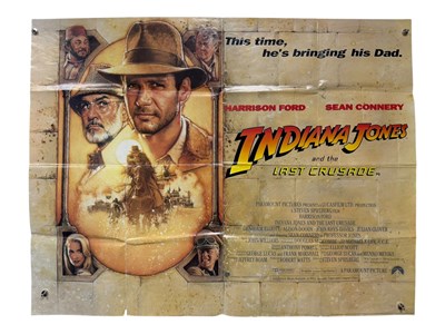 Lot 235 - INDIANA JONES DAMAGED LOT - 4 Quad posters...