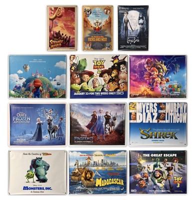 Lot 33 - A group of animation film posters comprising...