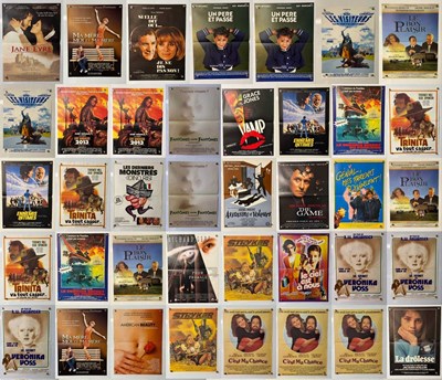 Lot 48 - A group of 39 French Petite film posters,...